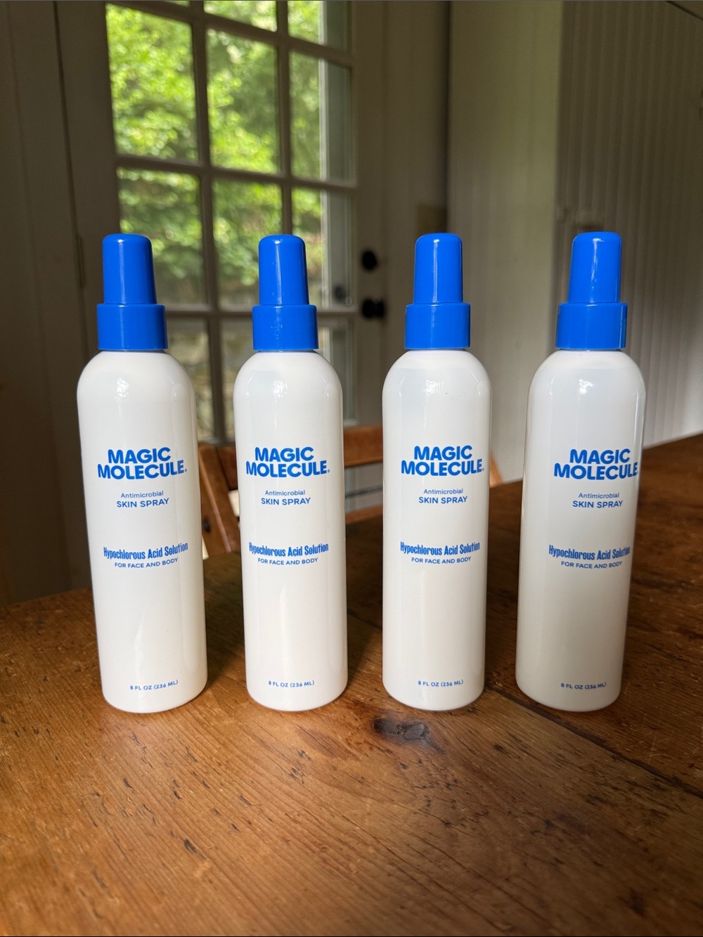Antimicrobial Skin Spray in Blue & White
